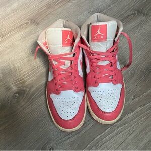 Jordan Sneakers with Pink Accents